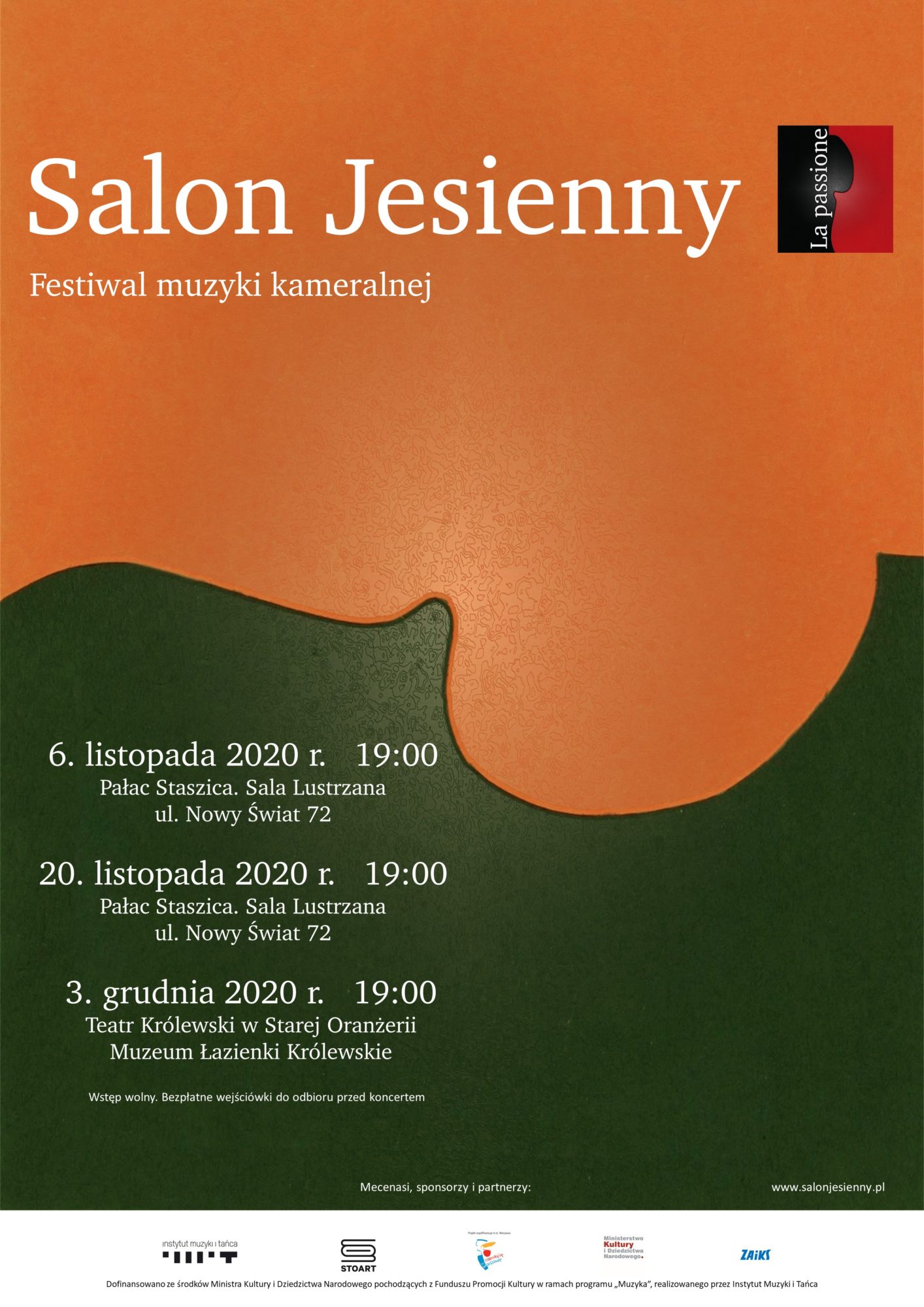 Plakat Festiwal Salon Jesienny 2020
